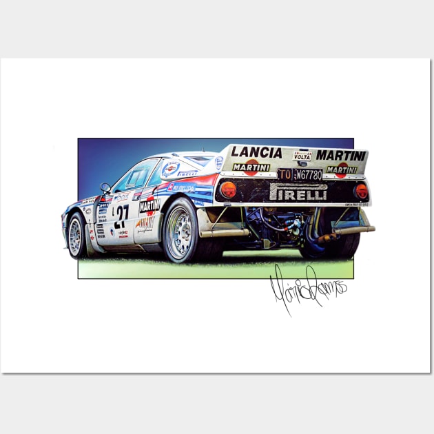 Lancia 037 Group B Wall Art by Mario Ramos Rally Art